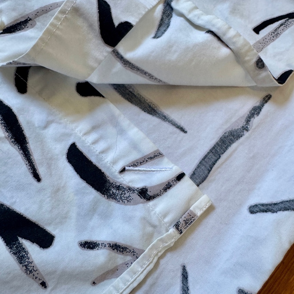 Saturdays Nyc Ink Brushstroke Patterned Shirt - image 4